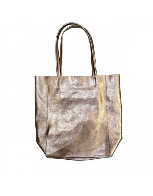 Cabas métallisé TAUPE