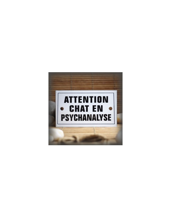 Plaque émaillée ATTENTION...