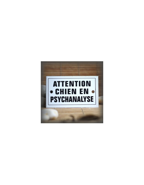 Plaque émaillée ATTENTION...