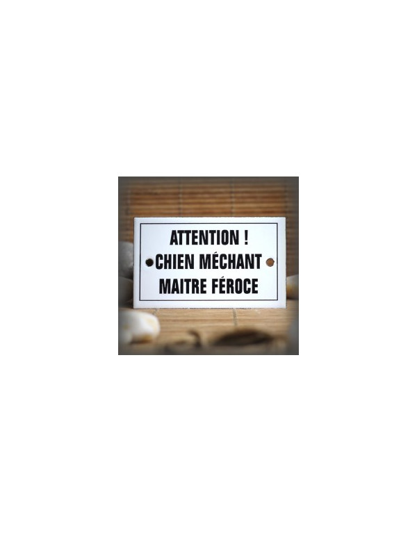 Plaque émaillée CHIEN...