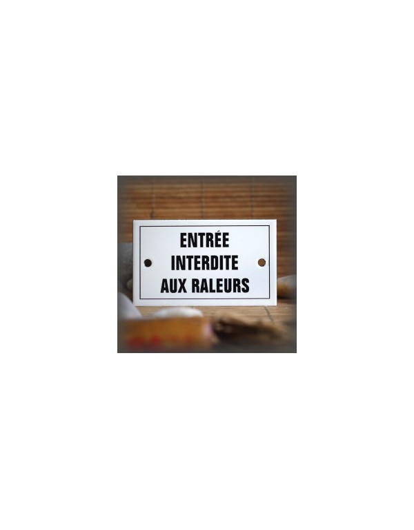 Plaque émaillée ENTRÉE...