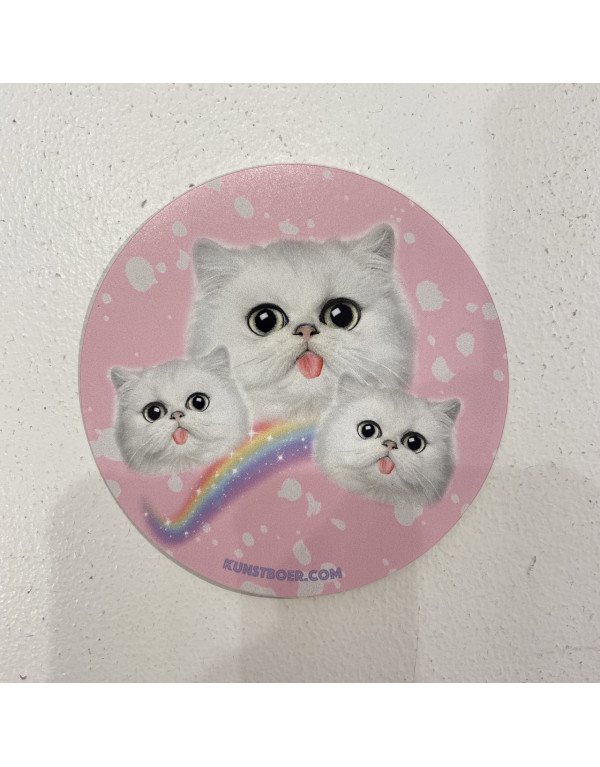 Autocollant CHATS ARC EN CIEL