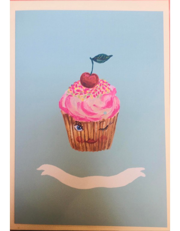 Carte postale / "Cupcake"