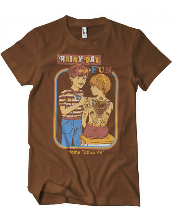 T-shirt HOME TATOO KIT Brun