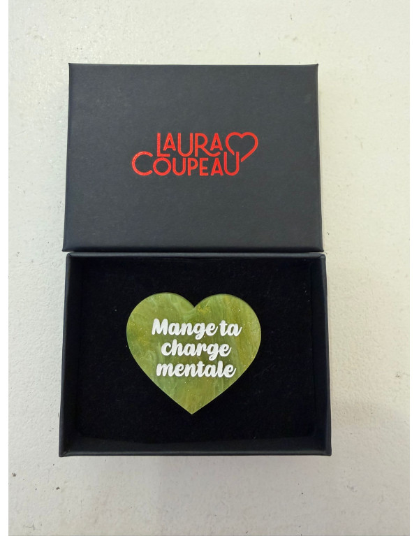 Broche cœur plexiglass...