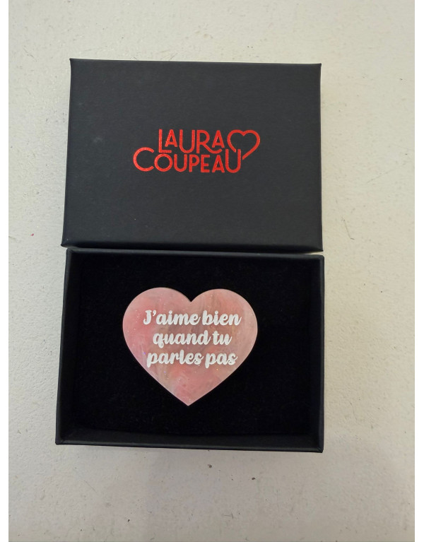 Broche cœur plexiglass...