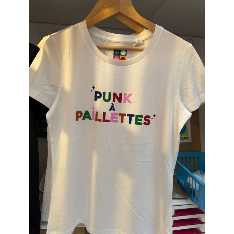 T-shirt PUNK A PAILLETTES Multicolores