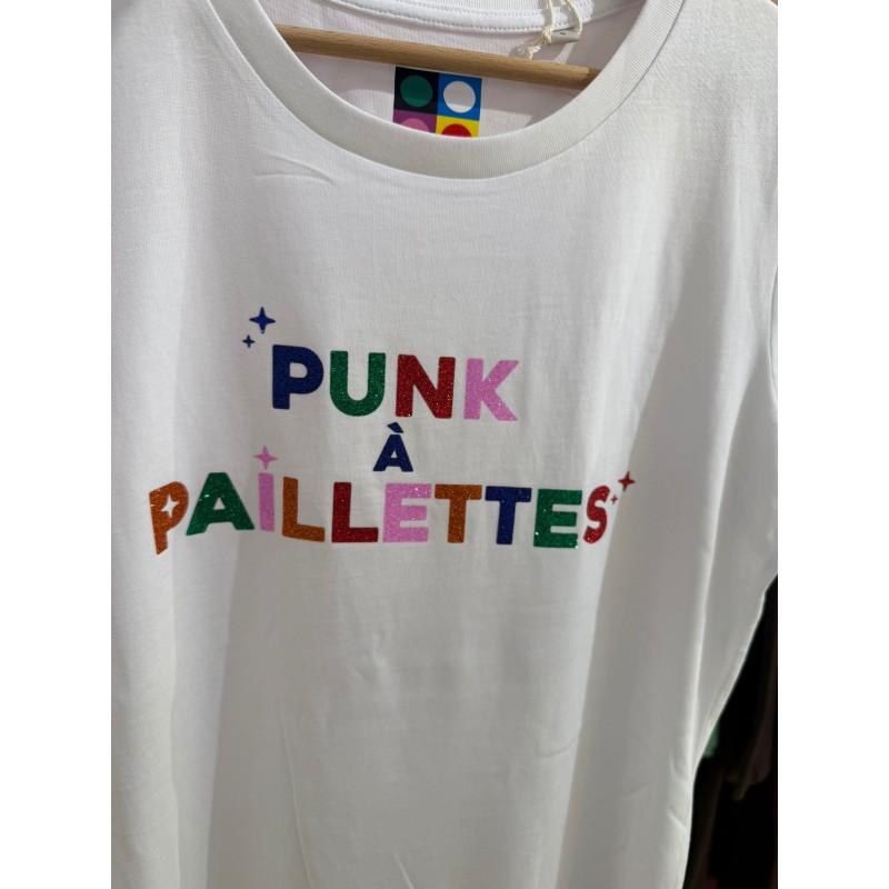T-shirt PUNK A PAILLETTES Multicolores