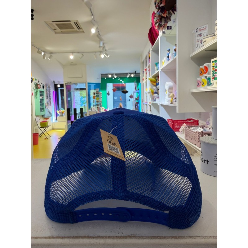 Casquette PUNK À PAILLETTES BLEUE
