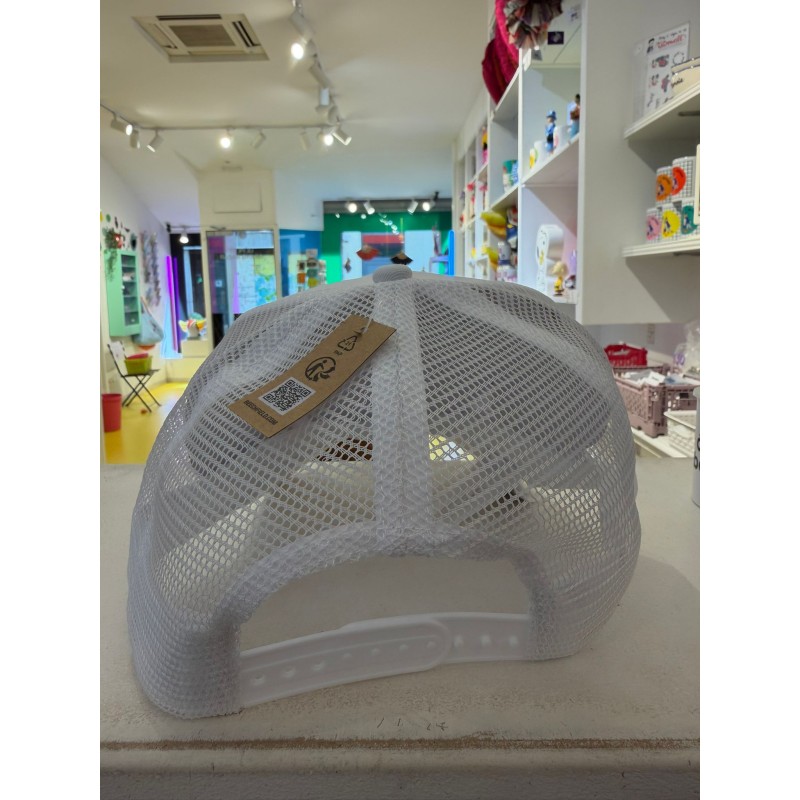 Casquette PUNK À PAILLETTES BLANCHE ET DORÉE