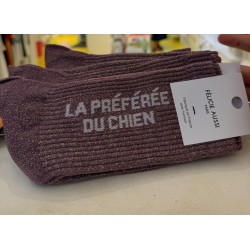 Chaussettes à paillettes raisin LA PRÉFÉRÉE DU CHIEN