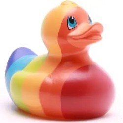 Canard caoutchouc ARC-EN-CIEL