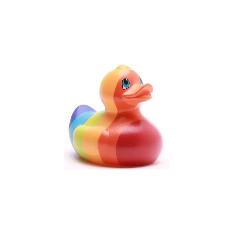 Canard caoutchouc ARC-EN-CIEL