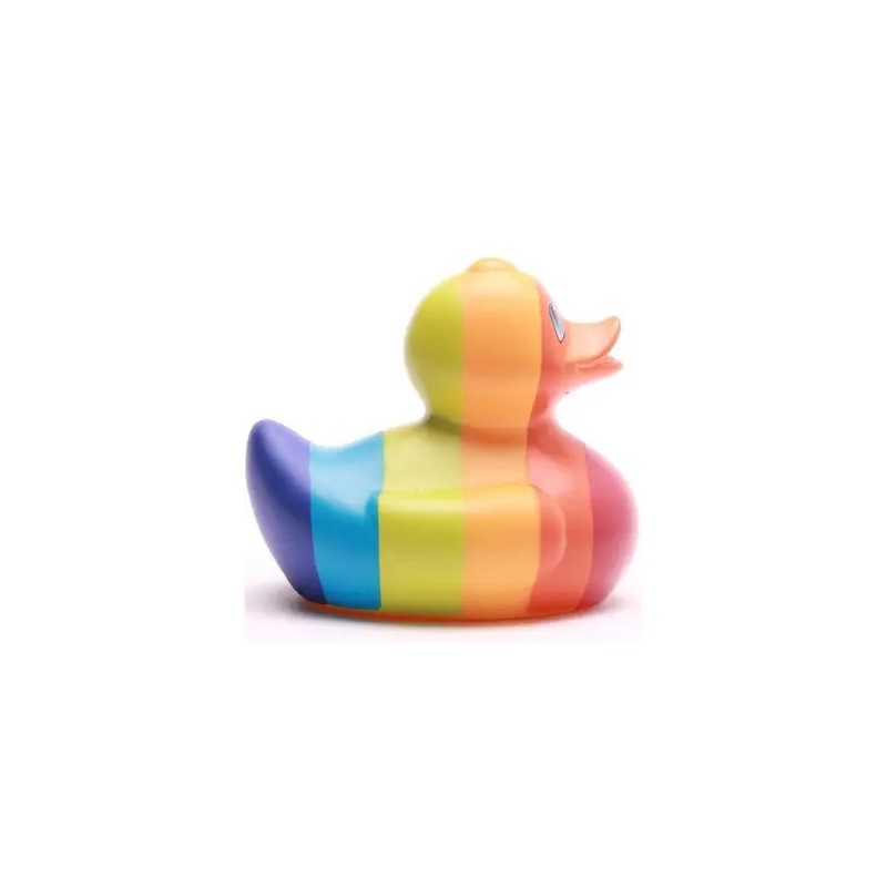 Canard caoutchouc ARC-EN-CIEL