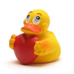 Canard en caoutchouc COEUR