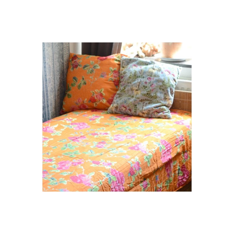 Housse de coussin VELOURS ORANGE