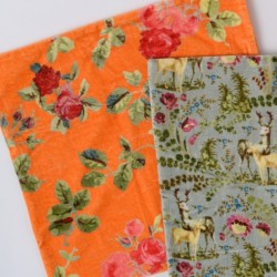 Housse de coussin VELOURS ORANGE