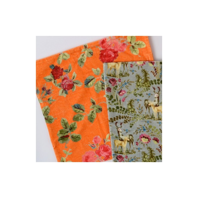 Housse de coussin VELOURS ORANGE