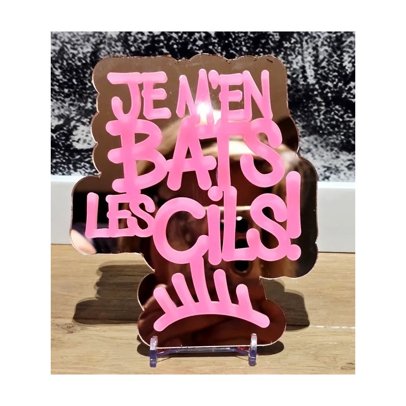 BROCHE Je m'en bats les cils!