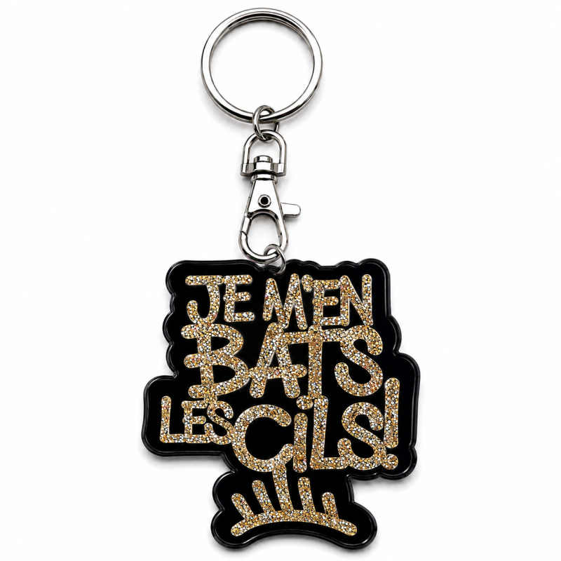 PORTE-CLÉS Je m'en bats les cils!