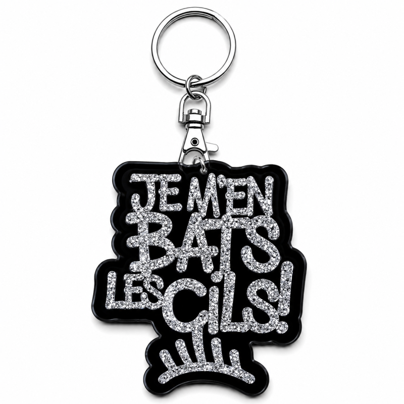 PORTE-CLÉS Je m'en bats les cils!
