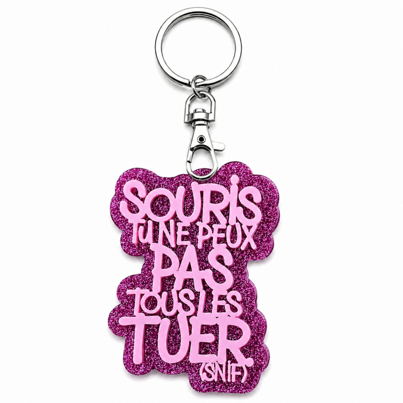 PORTE-CLÉS Souris, tu ne peux pas tous les tuer.