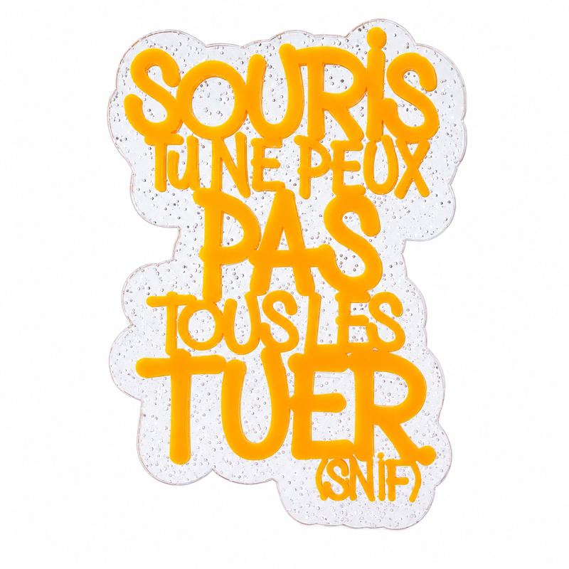 BROCHE Souris tu ne peux pas tous les tuer.