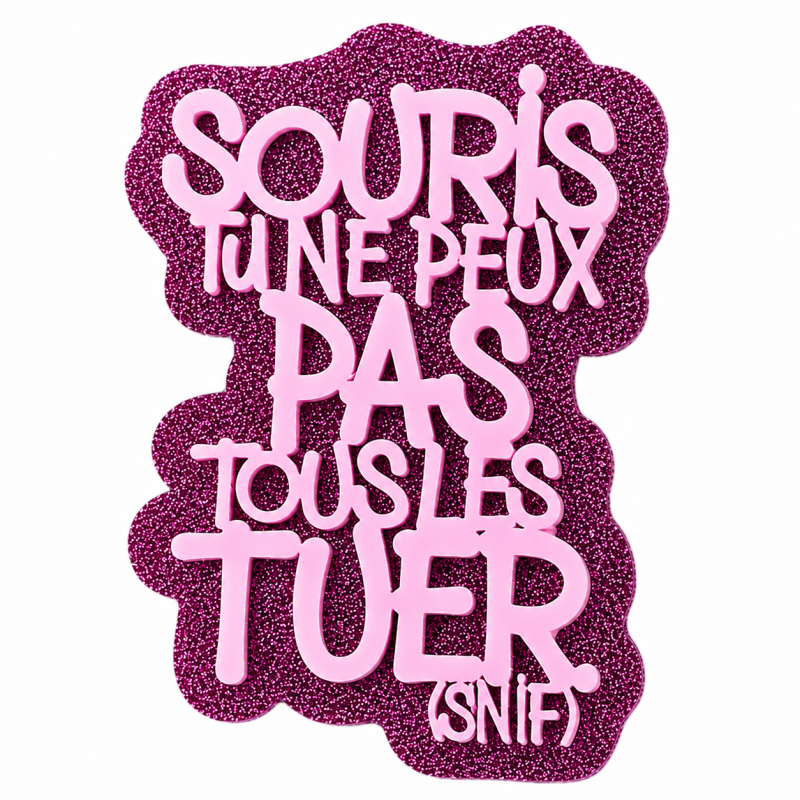 BROCHE Souris tu ne peux pas tous les tuer.