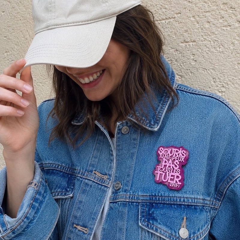 BROCHE Souris tu ne peux pas tous les tuer.