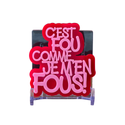 BROCHE C'est fou comme je m'en fous!