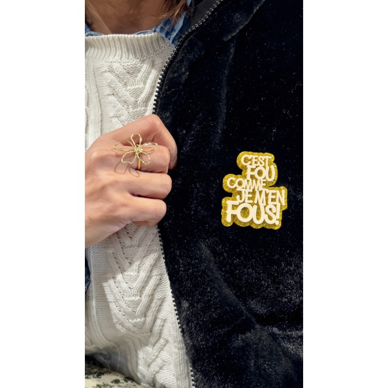 BROCHE C'est fou comme je m'en fous!