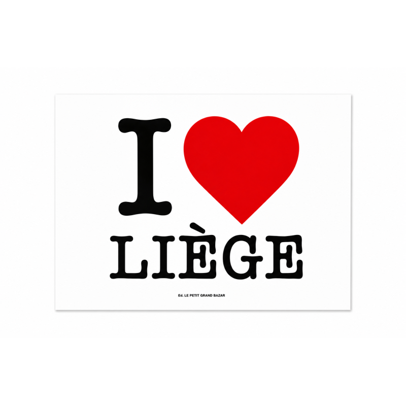Carte I LOVE LIÈGE