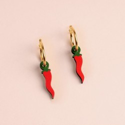 Boucles d'oreille PIMENT