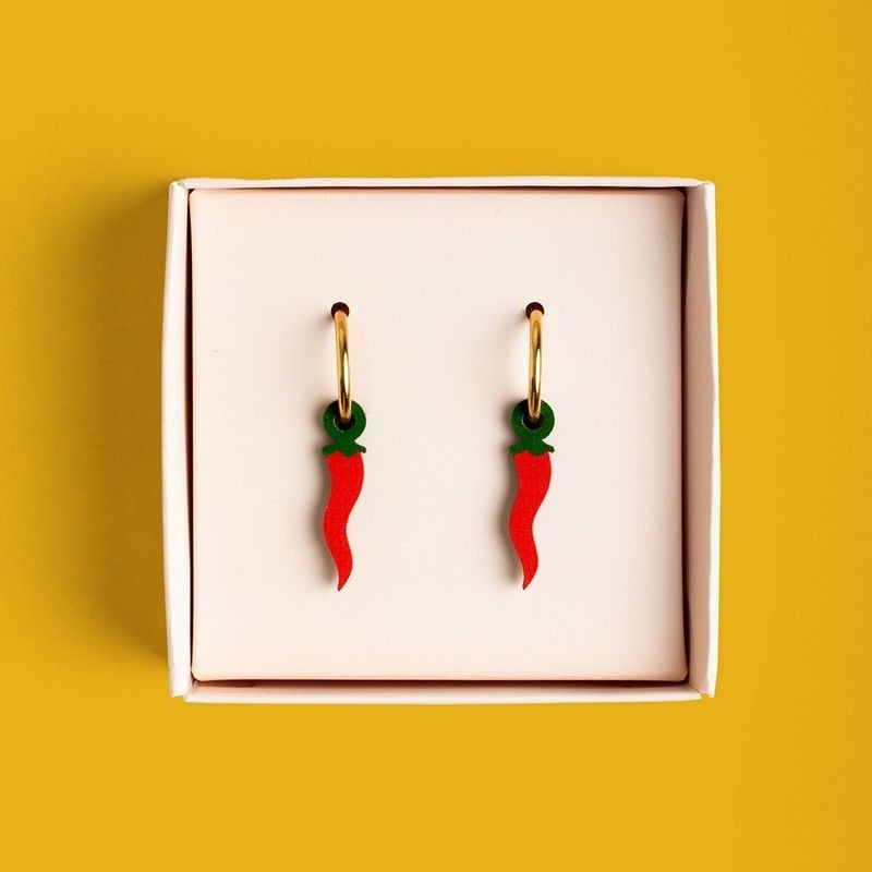 Boucles d'oreille PIMENT