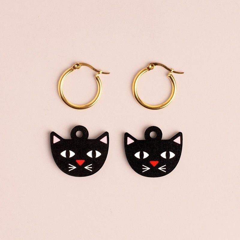 Boucles d'oreille CHAT