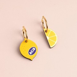 Boucles d'oreille CITRON ACIDE