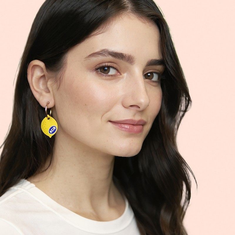 Boucles d'oreille CITRON ACIDE