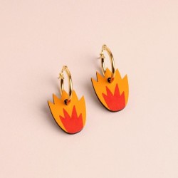 Boucles d'oreille FLAMME