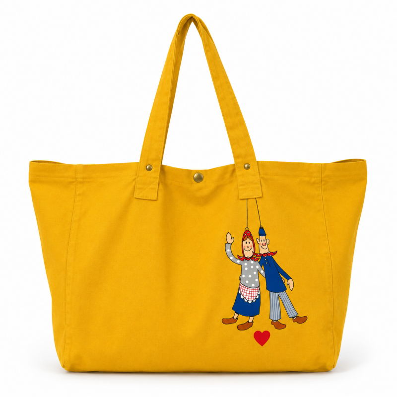 Cabas Tchantchès et Nanesse JAUNE