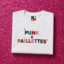 T-shirt PUNK A PAILLETTES Multicolores