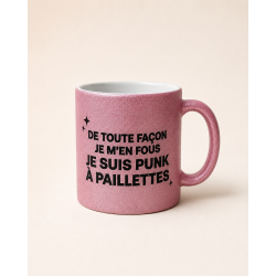 Mug PUNK A PAILLETTES rose