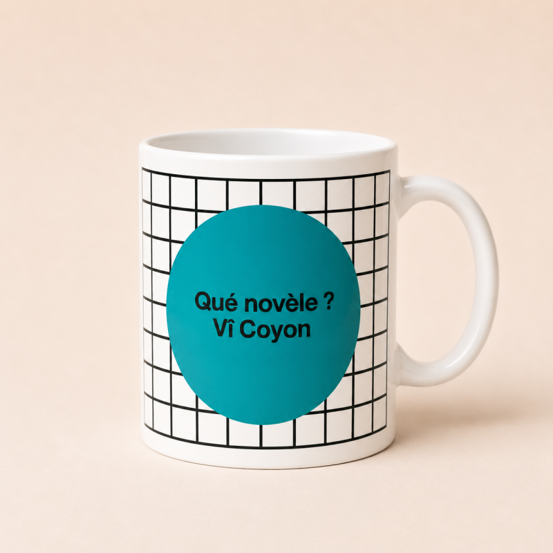 Mug QUÉ NOVÈLE? VÎ COYON
