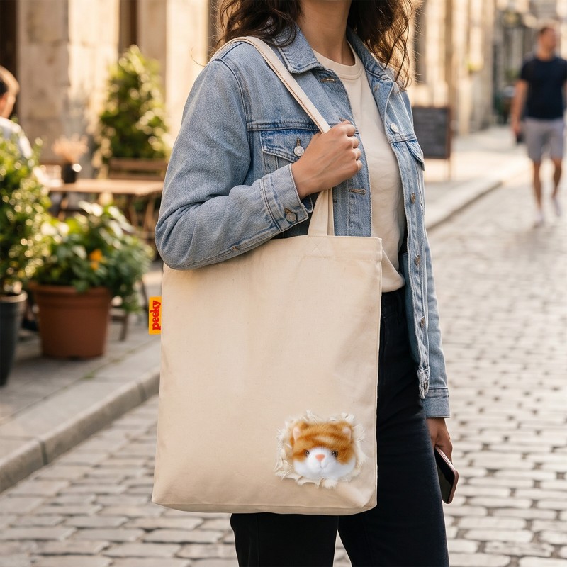 Tote bag adorable CHAT