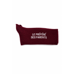 Chaussettes LE PRÉFÉRÉ DES PARENTS Bordeaux