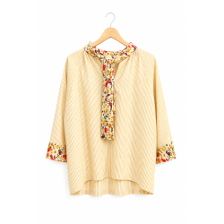 Chemise THERESA jaune Sandra Brisy