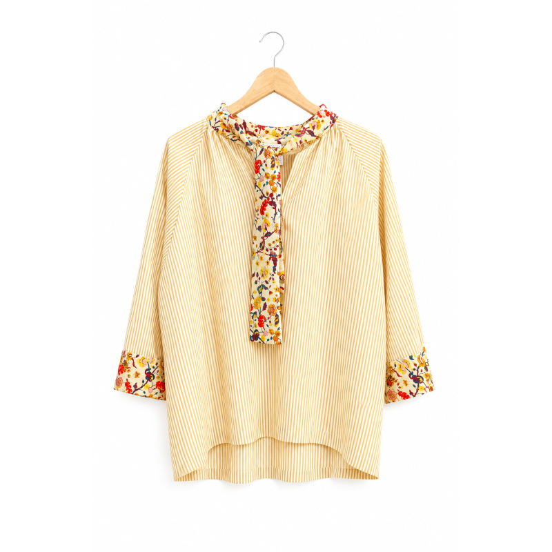 Chemise THERESA jaune Sandra Brisy