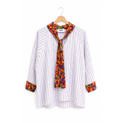 Chemise THERESA bleue Sandra Brisy