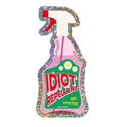 Sticker IDIOT REPELLANT
