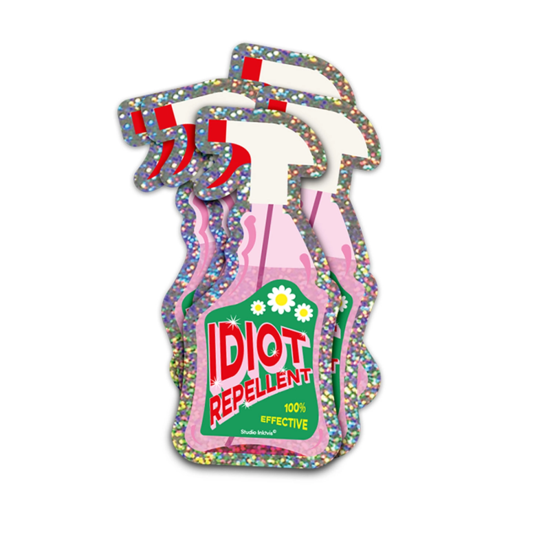 Sticker IDIOT REPELLANT