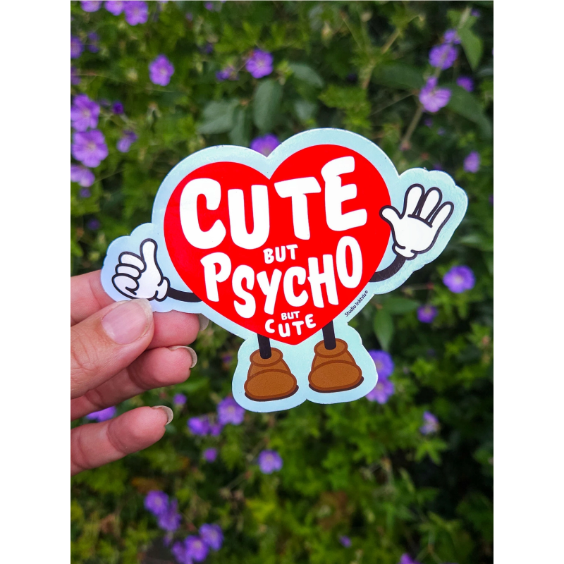 Sticker CUTE BUT PSYCHO